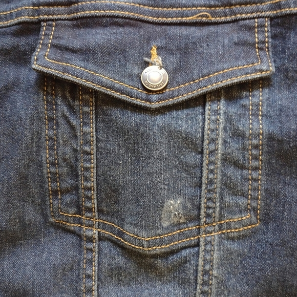 COPY - NWT $95 FRYE AND CO SOUTHWEST AZTEC WOMENS BLUE JEAN TRUCKER JACKET SZ 3X - Picture 7 of 9